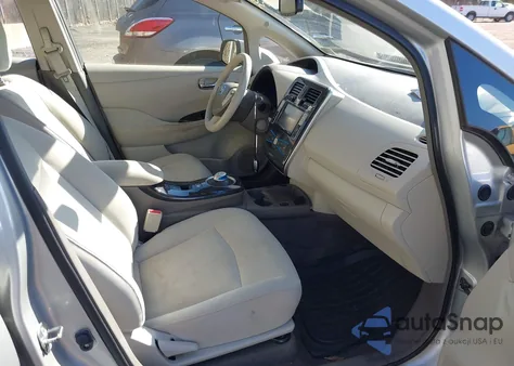 2012 Nissan Leaf Sl z USA, uszkodzony, nr VIN JN1AZ0CP8CT021137